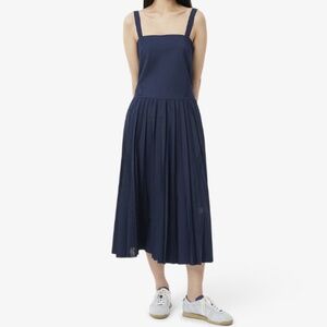 BRAND NEW Lacoste Navy Pleated Dress in XXXS